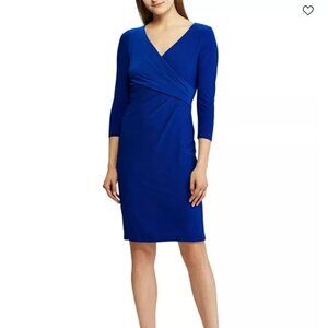 Lauren Ralph Lauren Three Quarter Sleeve Wrap Dress 8 Petite